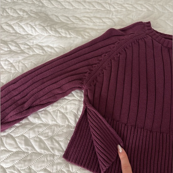 Maroon cropped sweater from LA HEARTS Pacsun Collection in size XS - Picture 3 of 3
